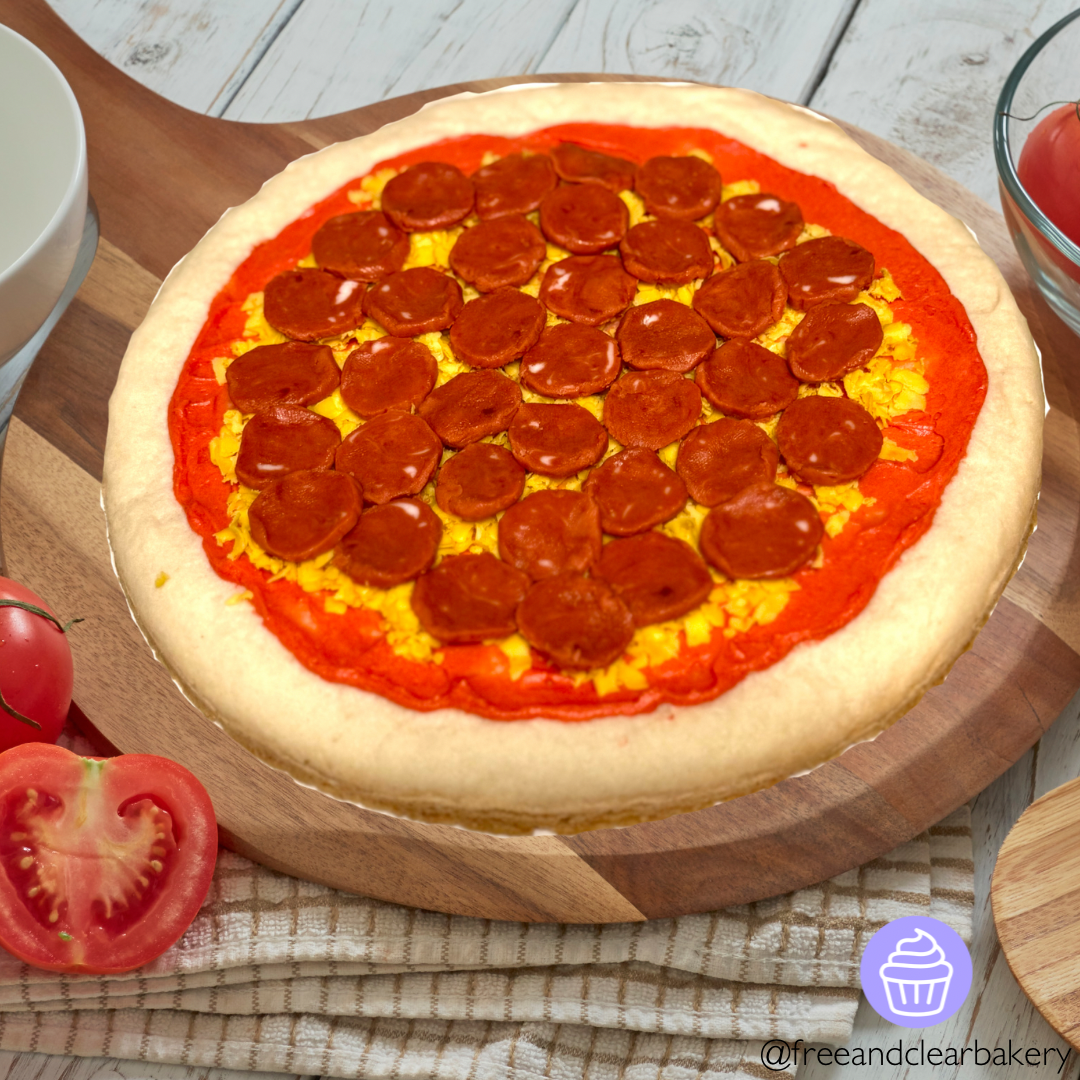 Pepperoni Pizza Cookie Cake