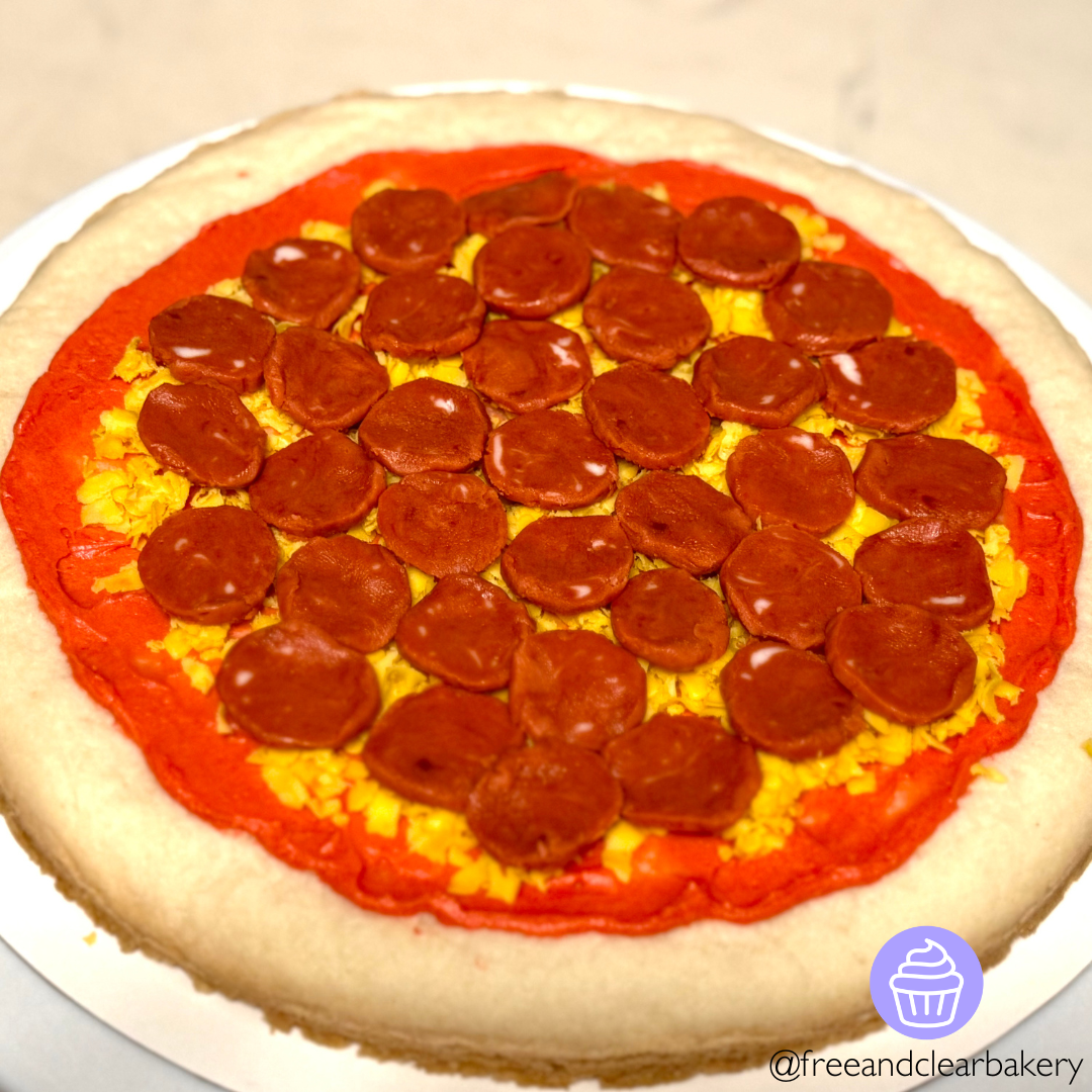 Pepperoni Pizza Cookie Cake
