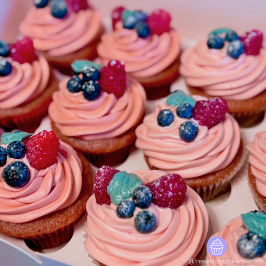 Very Berry Strawberry Cupcakes