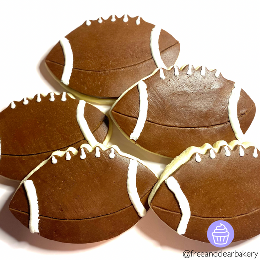 Football Sugar Cookies